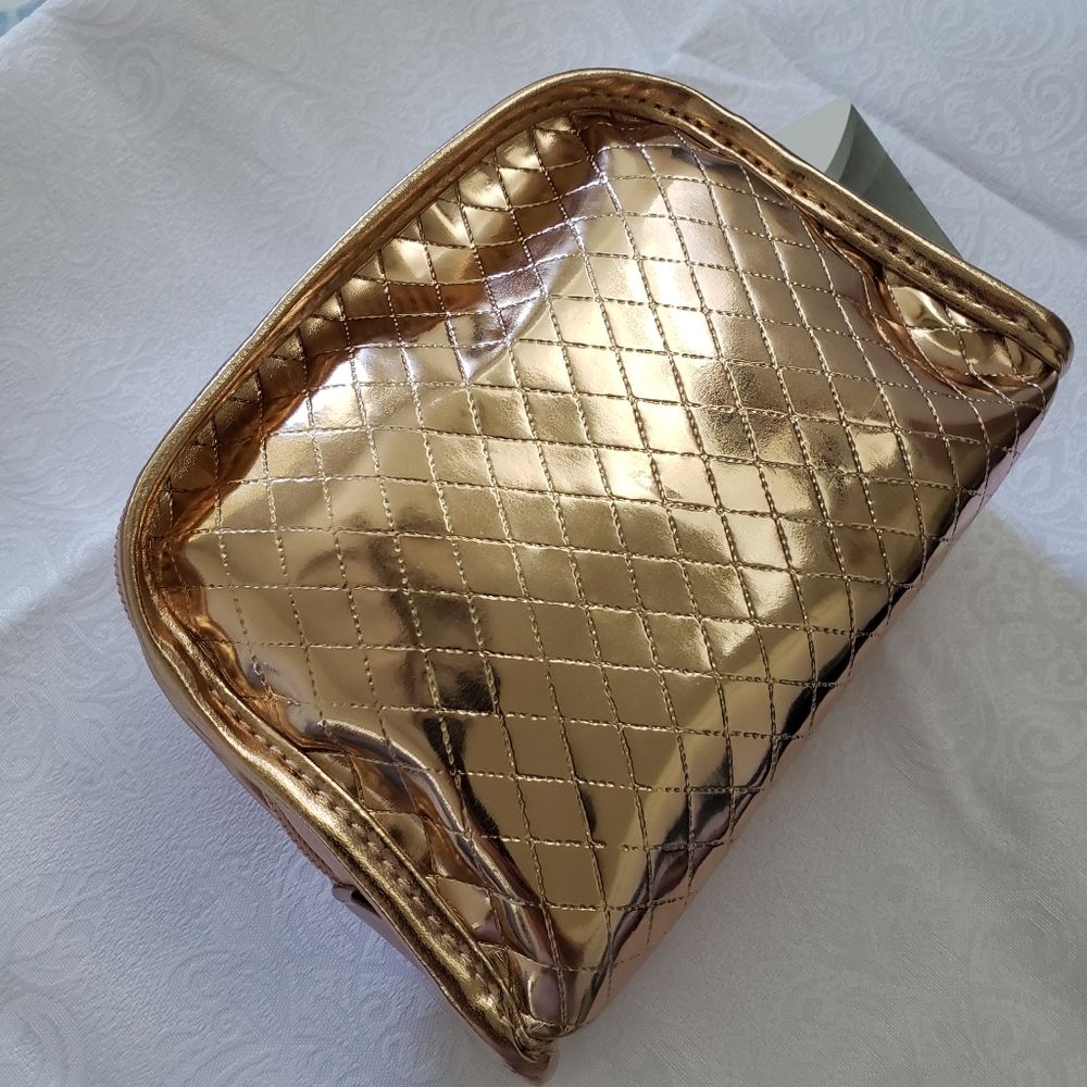 Cosmetics Pouch Gold New